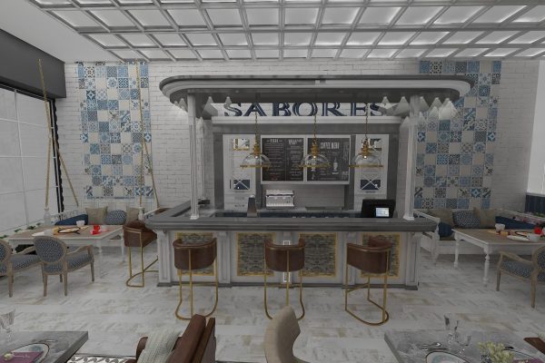 Sabores Cafe İç Mimari Proje